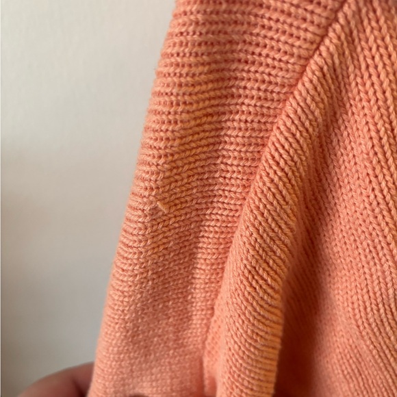 Old Navy V-Neck Orange Polo Sweater - Picture 4 of 5